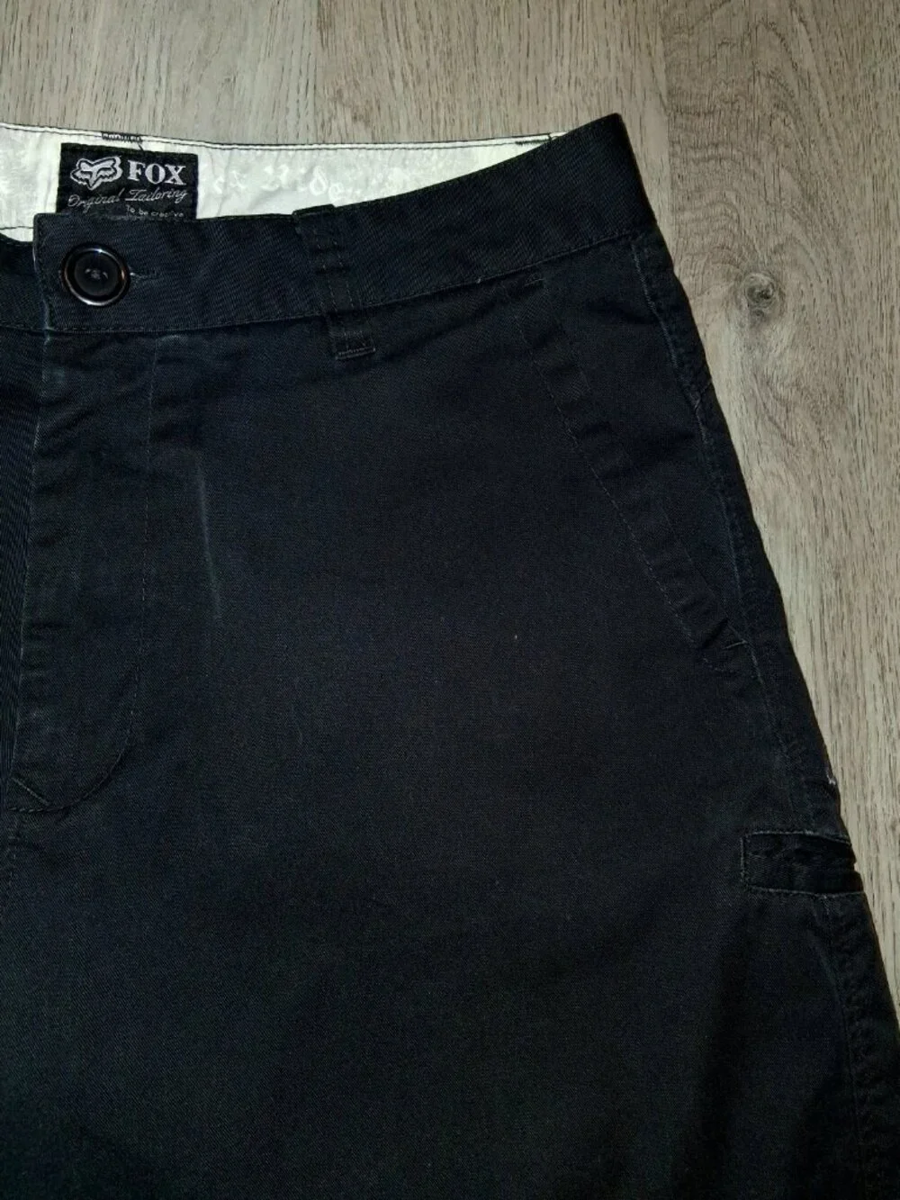 Vintage Y2k Fox Racing Original Tailoring Black Chino Shorts Men's Size 34